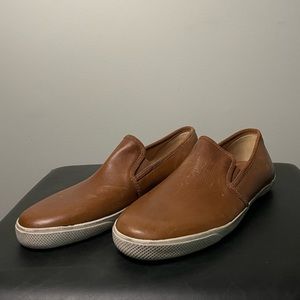 Men’s Frye Leather Loafer Sneakers Shoes, Tan/Brown 10.5